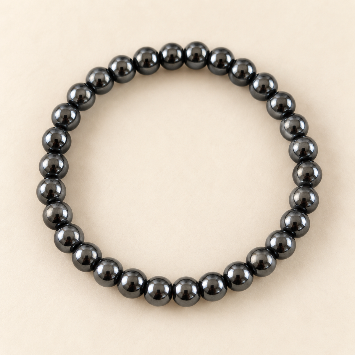 Natural Hematite Bracelet – Grounding, Strength & Focus