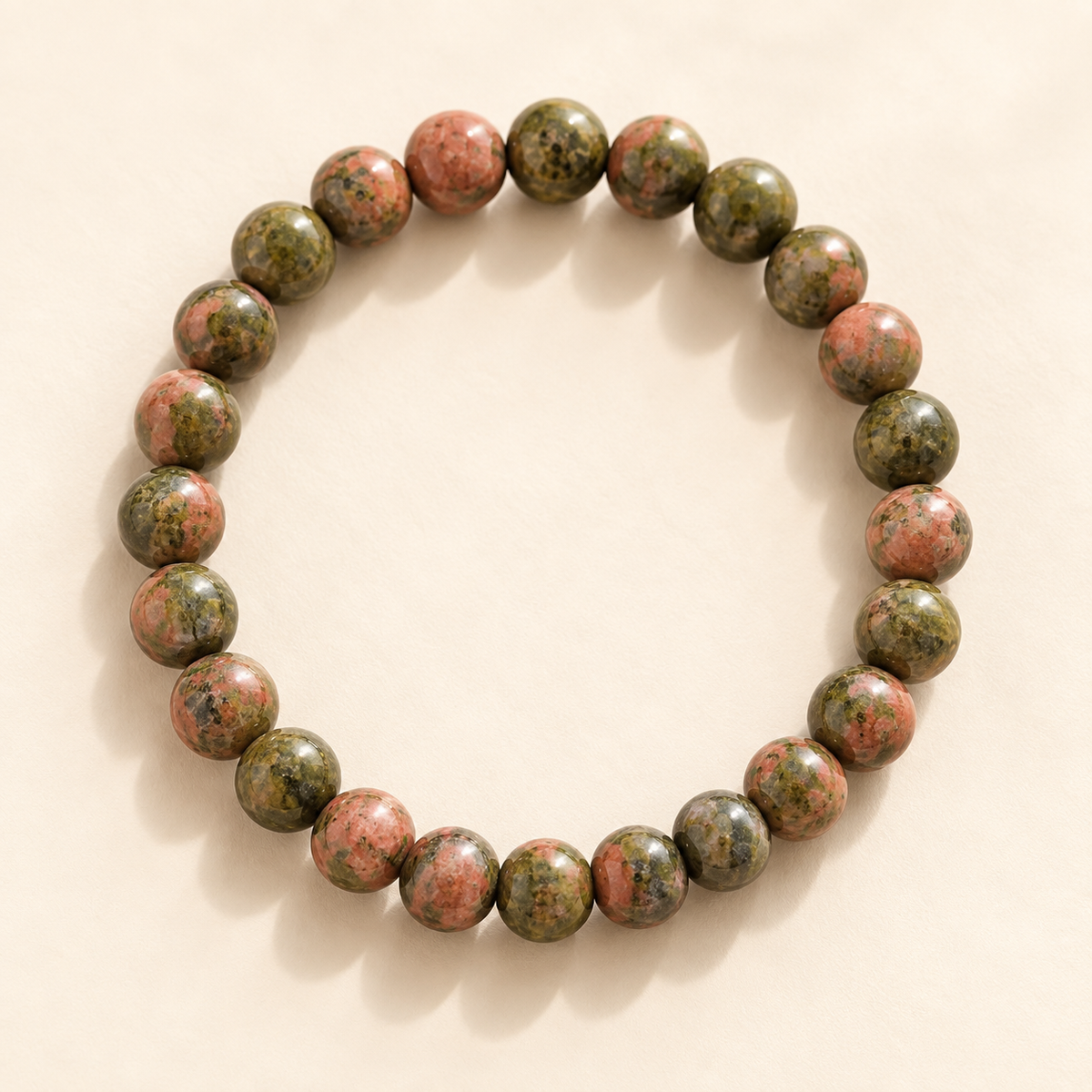 Natural Unakite Bracelet – Balance, Growth & Emotional Healing