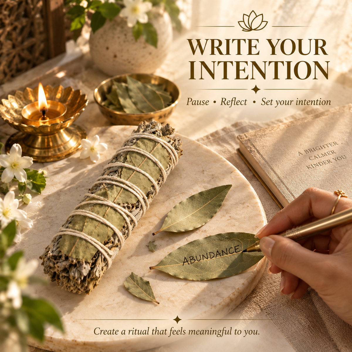 Sage + Bay Leaf Ritual Bundle – Manifestation, Protection & Clarity