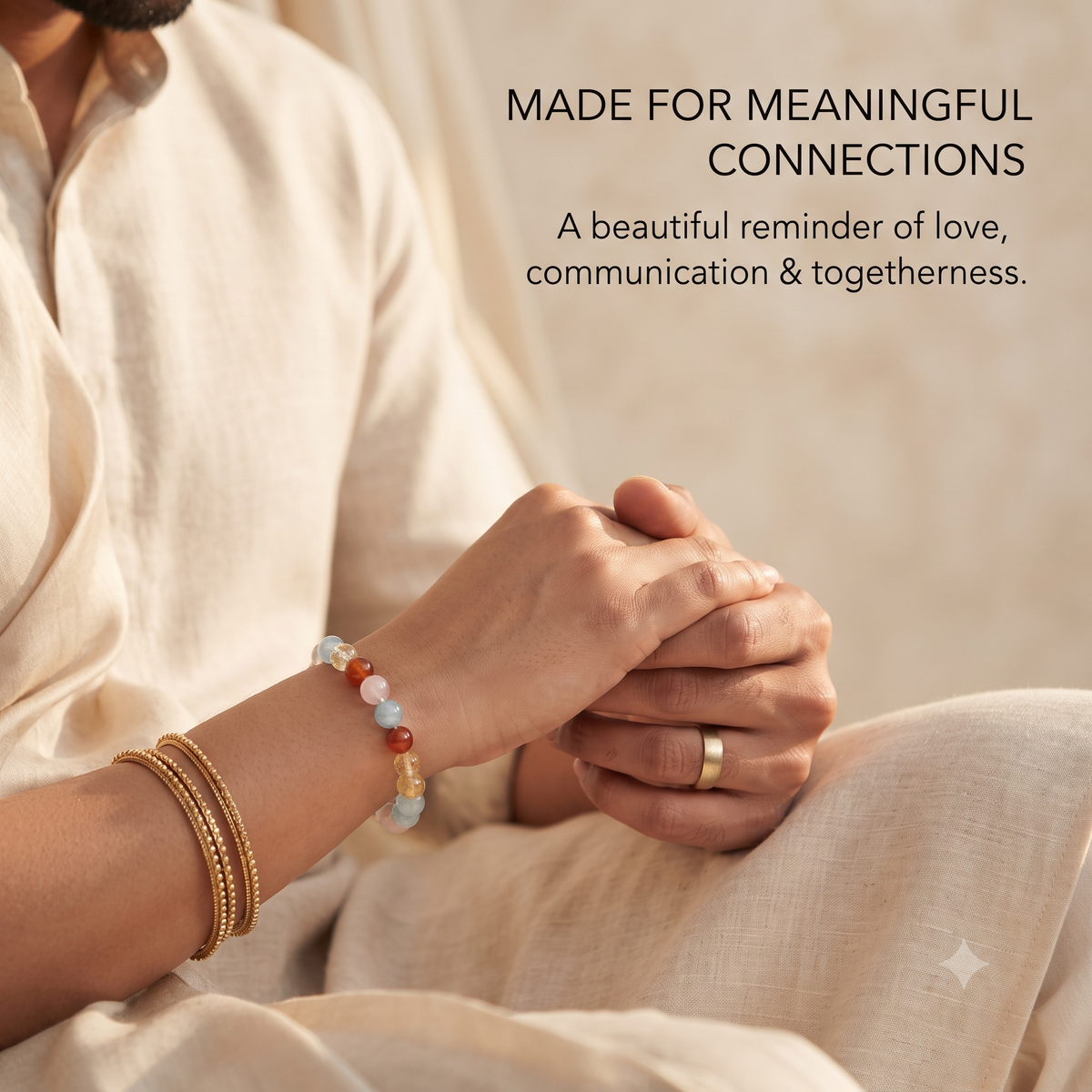 Relationship Crystal Bracelet for Love, Communication & Harmony