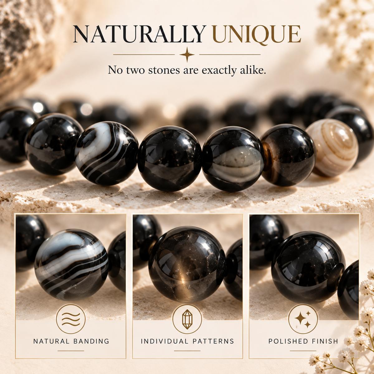 Natural Sulemani Hakik Bracelet – Protection, Grounding & Spiritual Strength