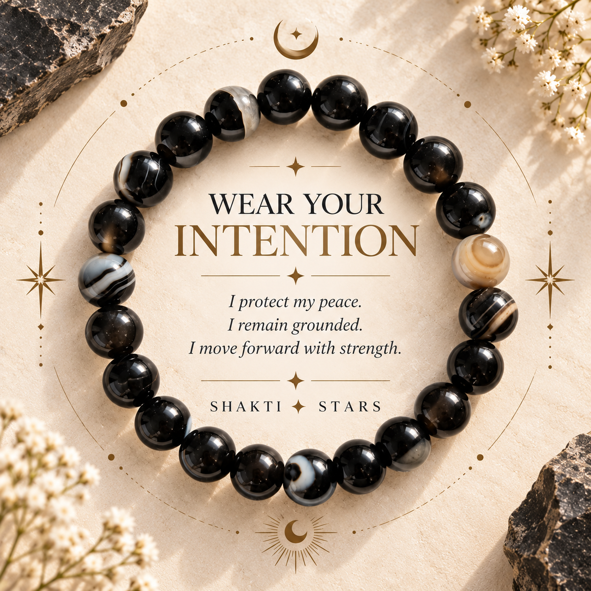 Natural Sulemani Hakik Bracelet – Protection, Grounding & Spiritual Strength
