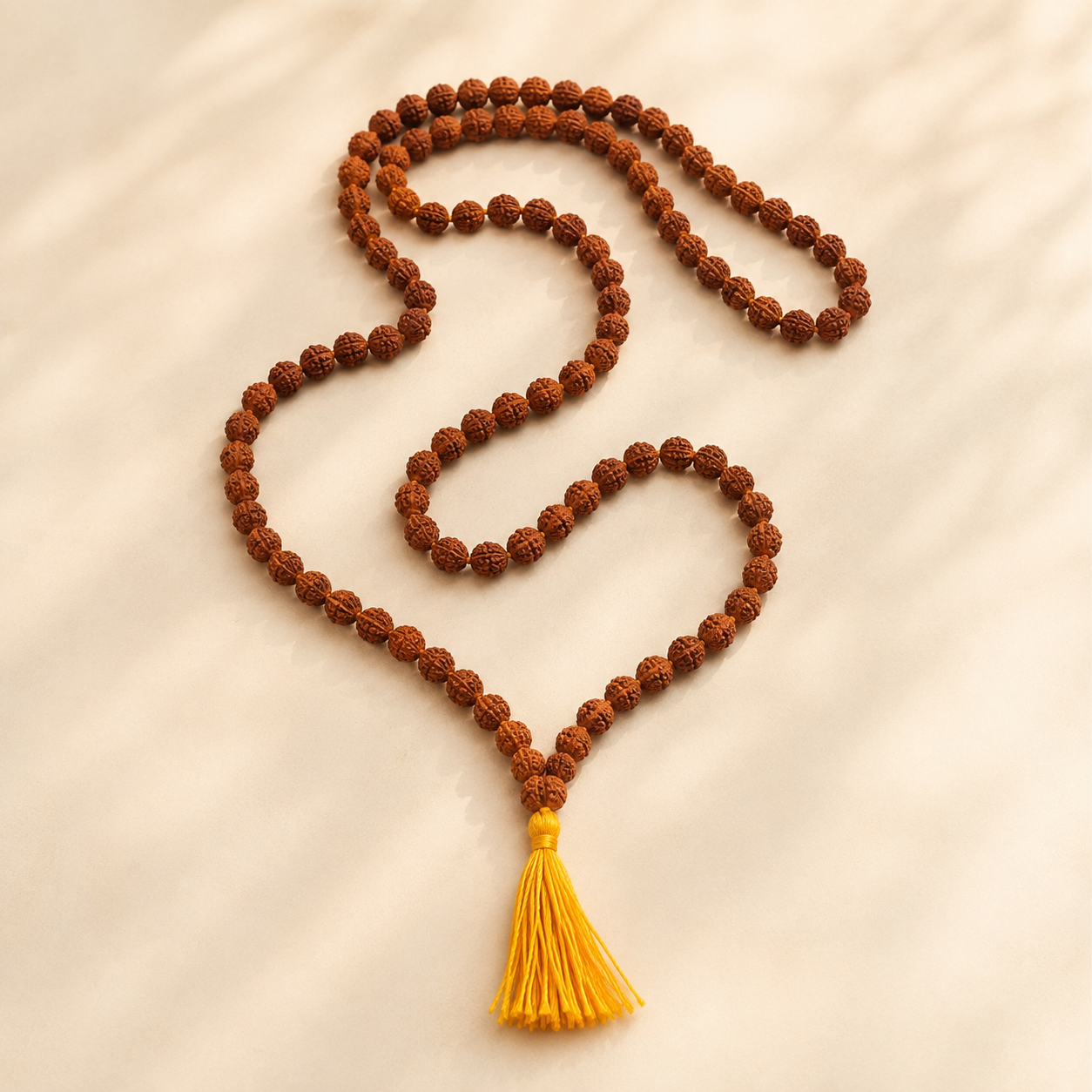 Natural Rudraksha Ganthi Mala 6mm | Traditional Japa & Meditation Mala