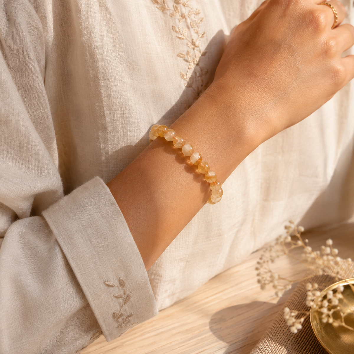 Natural Citrine Bracelet – Abundance, Confidence & Prosperity