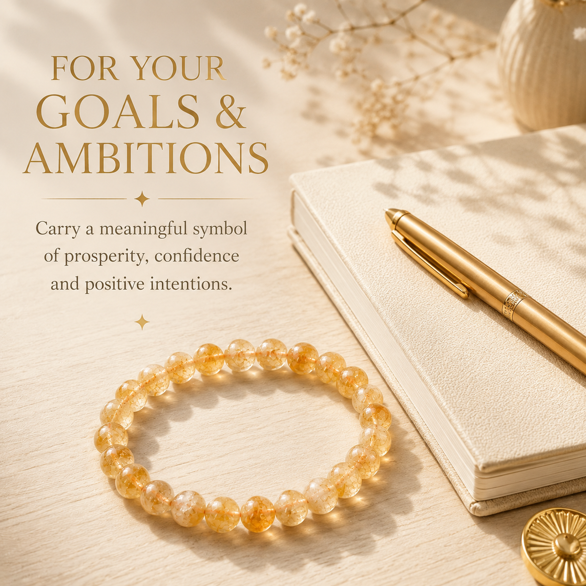Natural Citrine Bracelet – Abundance, Confidence & Prosperity