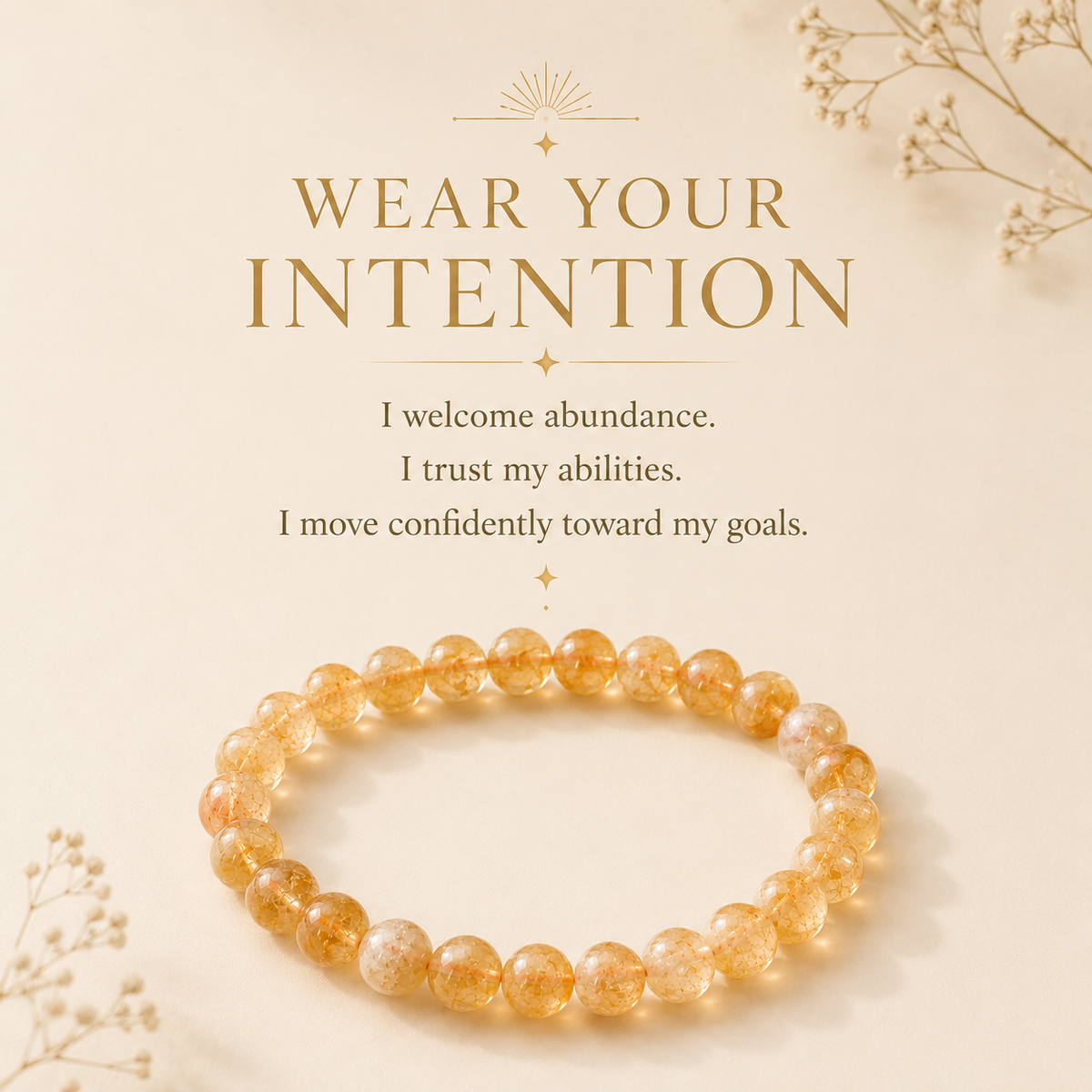 Natural Citrine Bracelet – Abundance, Confidence & Prosperity