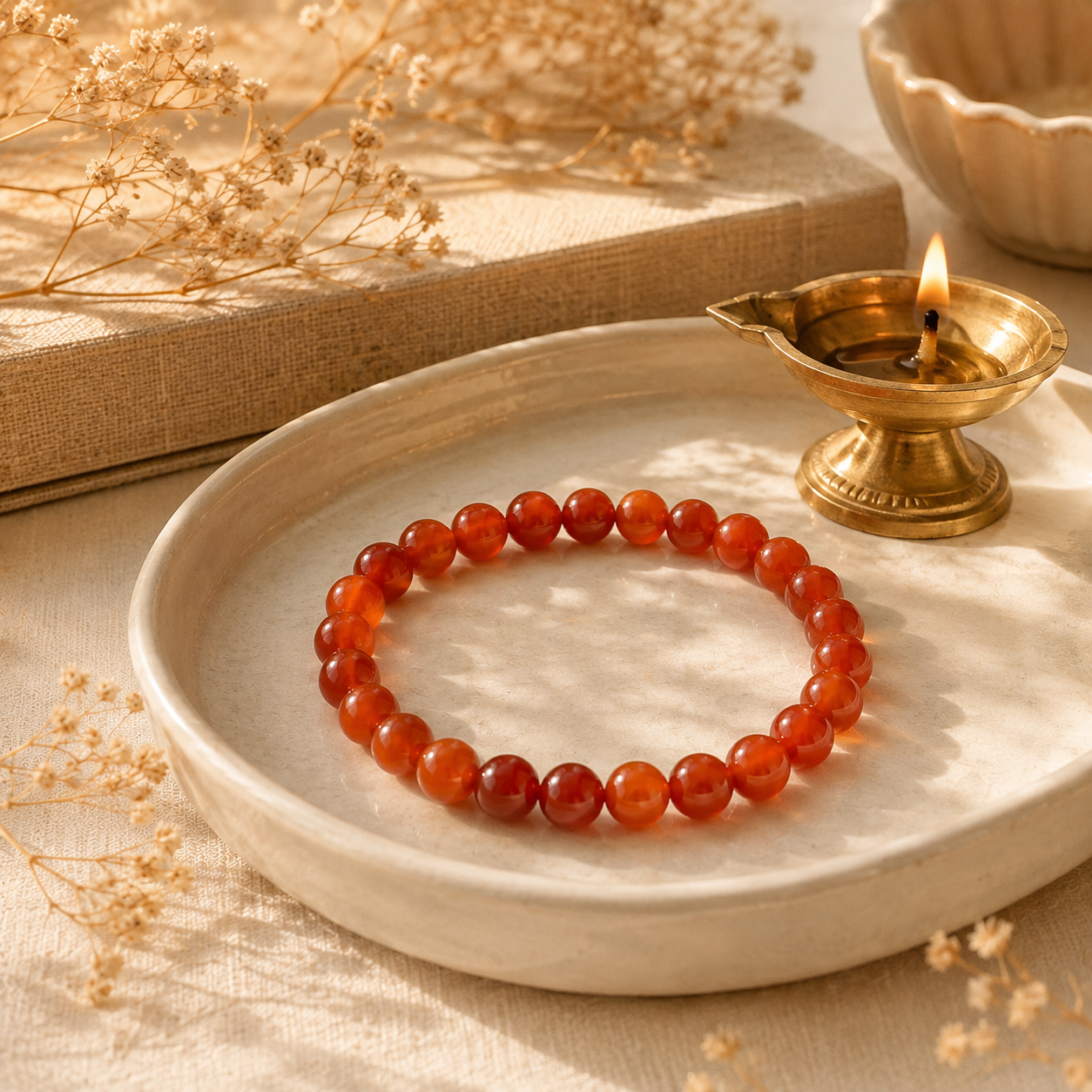 Carnelian Crystal Bracelet | Confidence, Creativity & Positive Energy