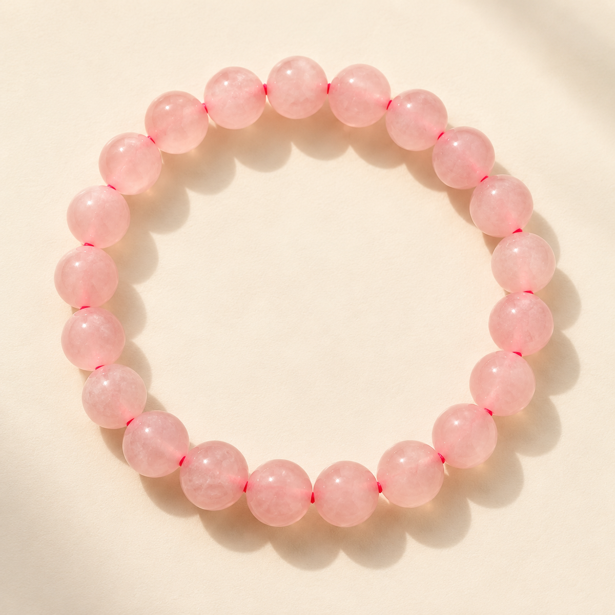 Natural Rose Quartz Bracelet – Love, Compassion & Heart Healing