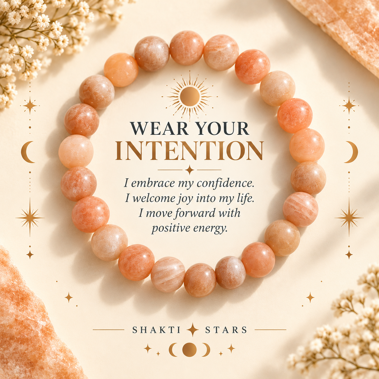 Natural Sunstone Bracelet – Joy, Confidence & Positive Energy