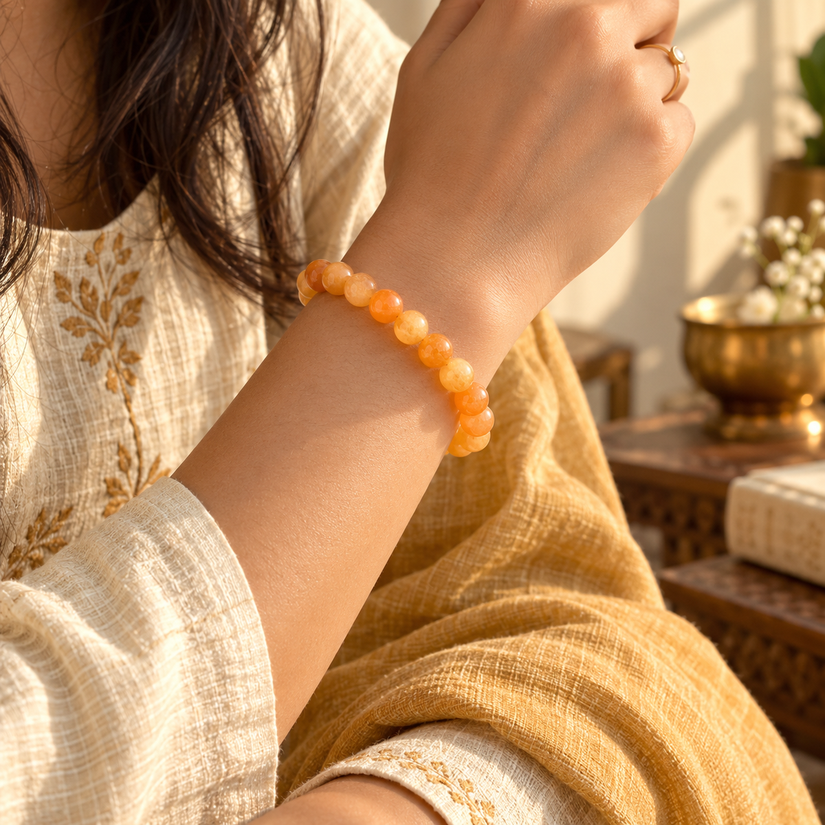 Natural Yellow Aventurine Bracelet – Optimism, Willpower & Abundance