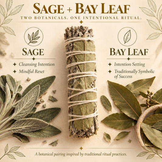 Sage + Bay Leaf Ritual Bundle – Manifestation, Protection & Clarity